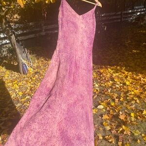 HEMP PLANT-DYED LONG SLIP